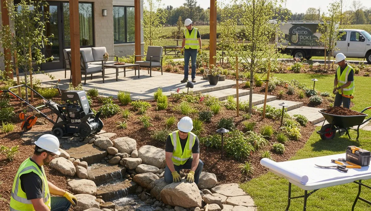 Lakeland, FL tree service team providing landscape design for Florida-friendly outdoor spaces
