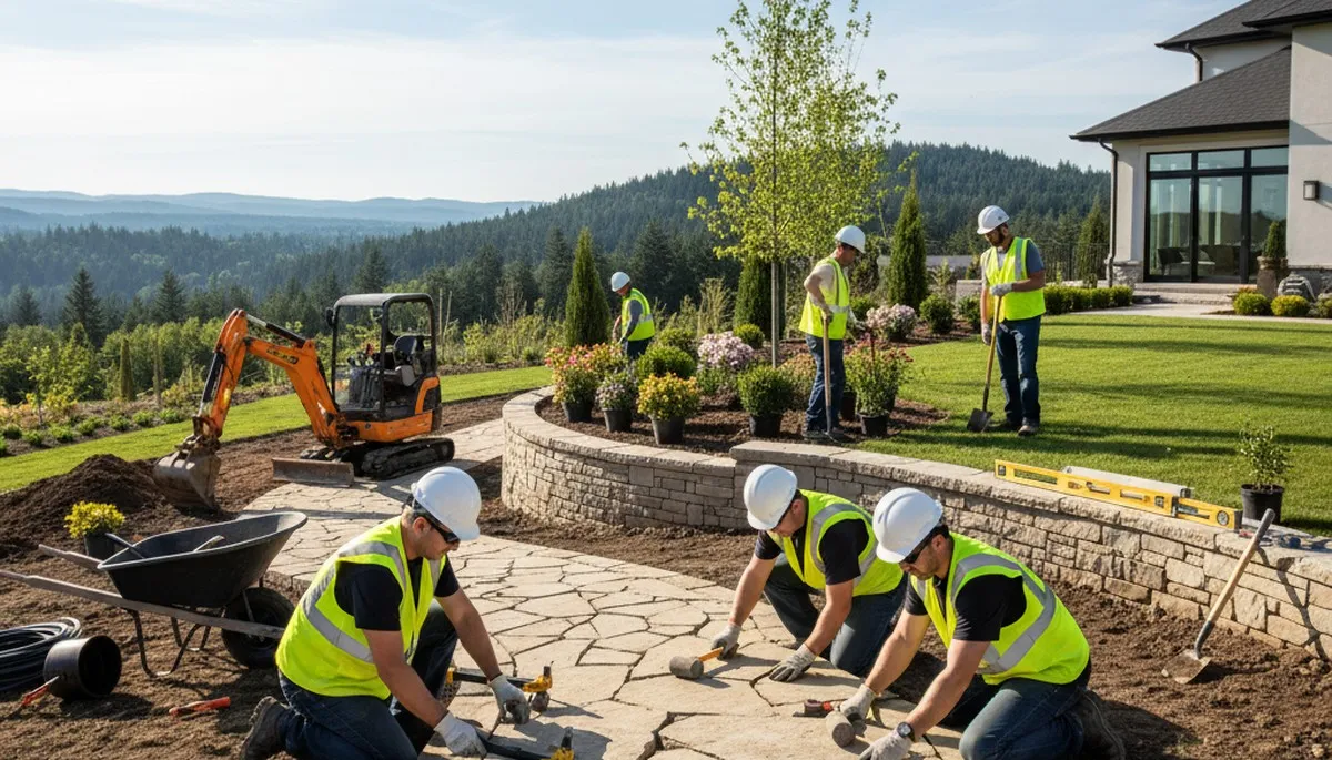 Lakeland, FL tree service team designing Florida-friendly landscapes for local properties