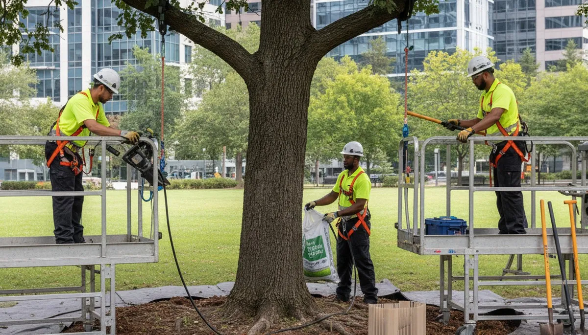 Lakeland, FL tree service protecting roots for healthy trees from the ground up