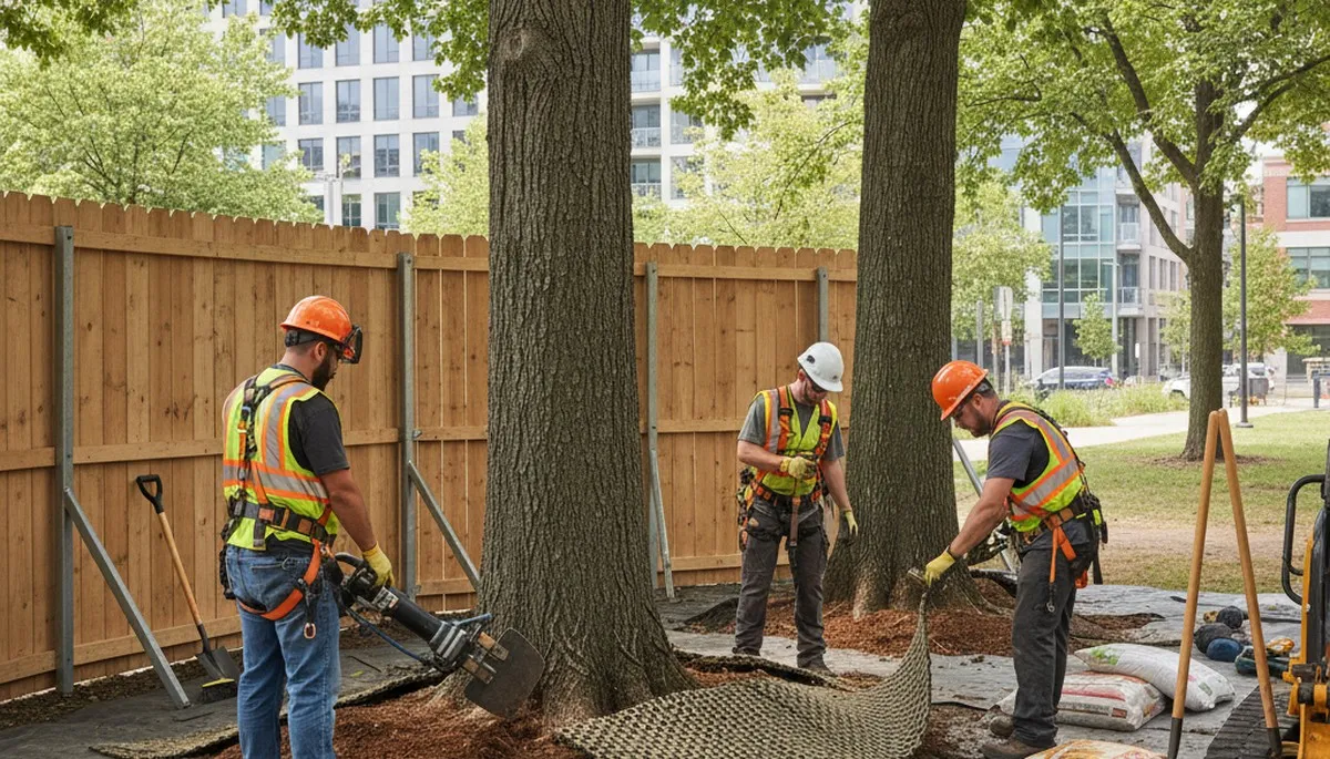 Lakeland, FL tree service protecting roots to support healthy trees from the ground up