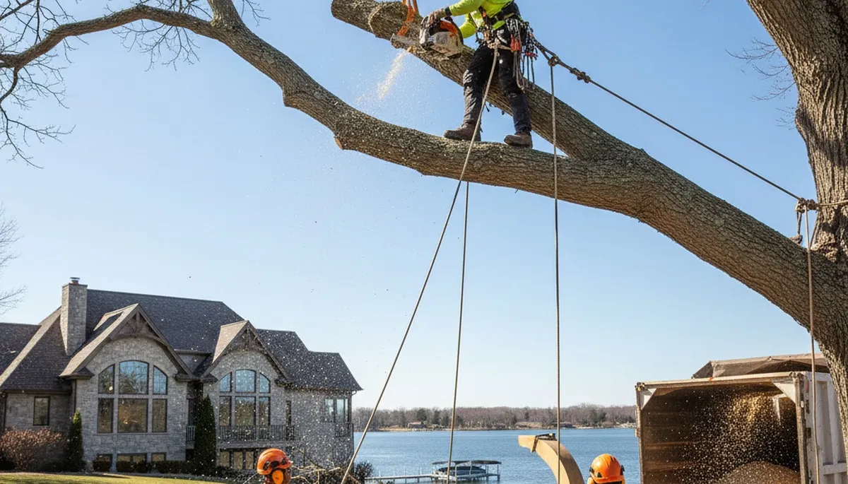 Tree service crew in Lakeland, FL providing professional tree care and removal services