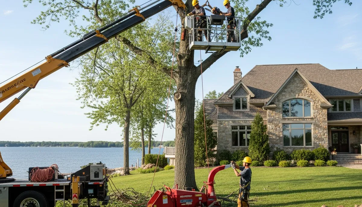 Tree service crew in Lakeland, FL providing professional tree removal and trimming services