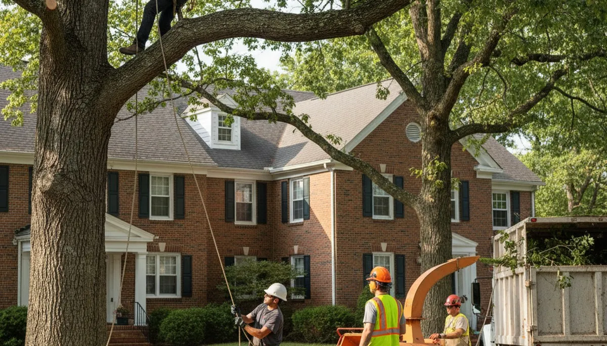 Tree service crew in Lakeland, FL providing professional tree trimming and removal services