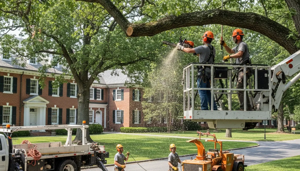 Tree service team in Lakeland, FL providing professional tree care for local homeowners
