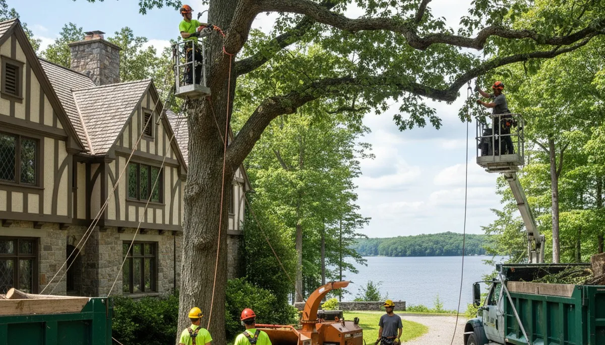 Tree service crew in Lakeland, FL providing professional tree removal and trimming services