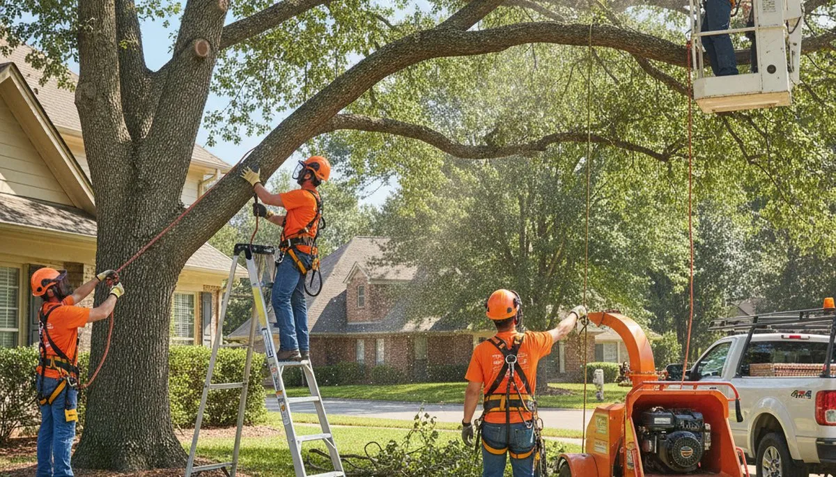 Lakeland, FL tree trimming crew pruning trees for safer, healthier property care